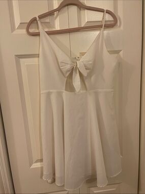 Kimchi Blue White Tie-Back Mini Dress